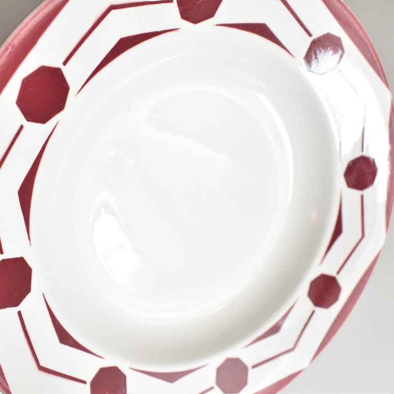 Vintage Deep Plate Digoin & Sarreguemines Ciboulette B
