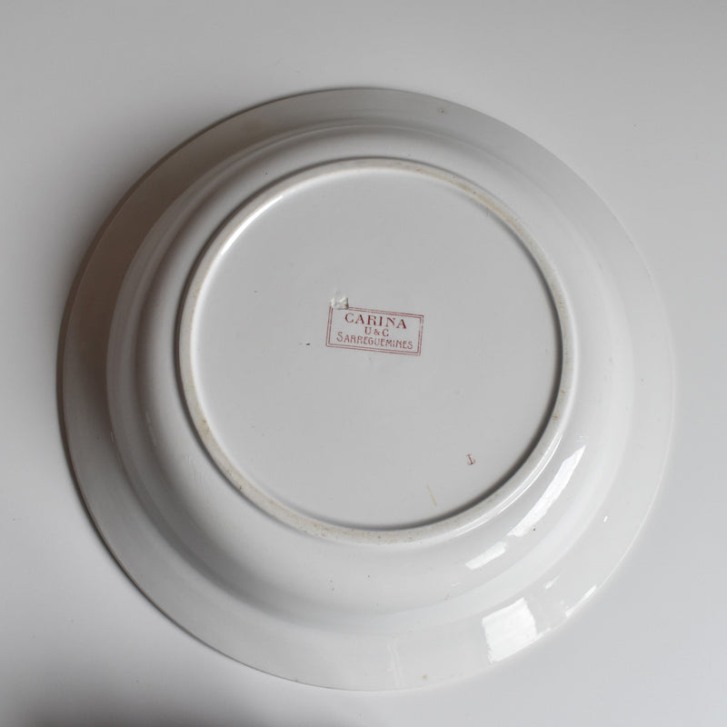アンティーク深い大皿 U＆Cサルグミンヌ Carina