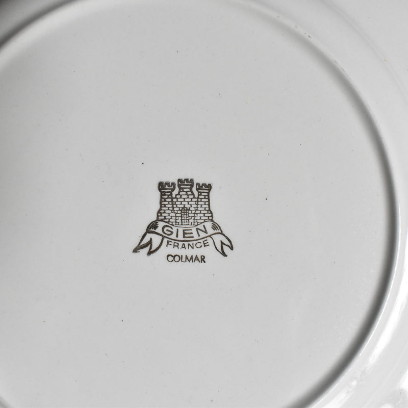 Vintage Plate Gien Colmar H