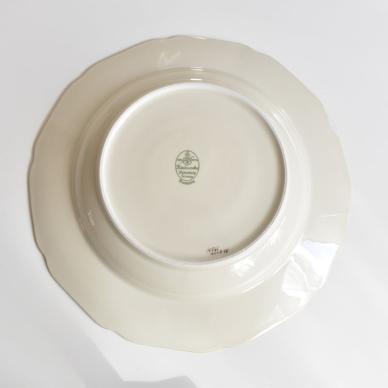 Vintage Deep Plate Hutschenreuther Germany Madelaine B
