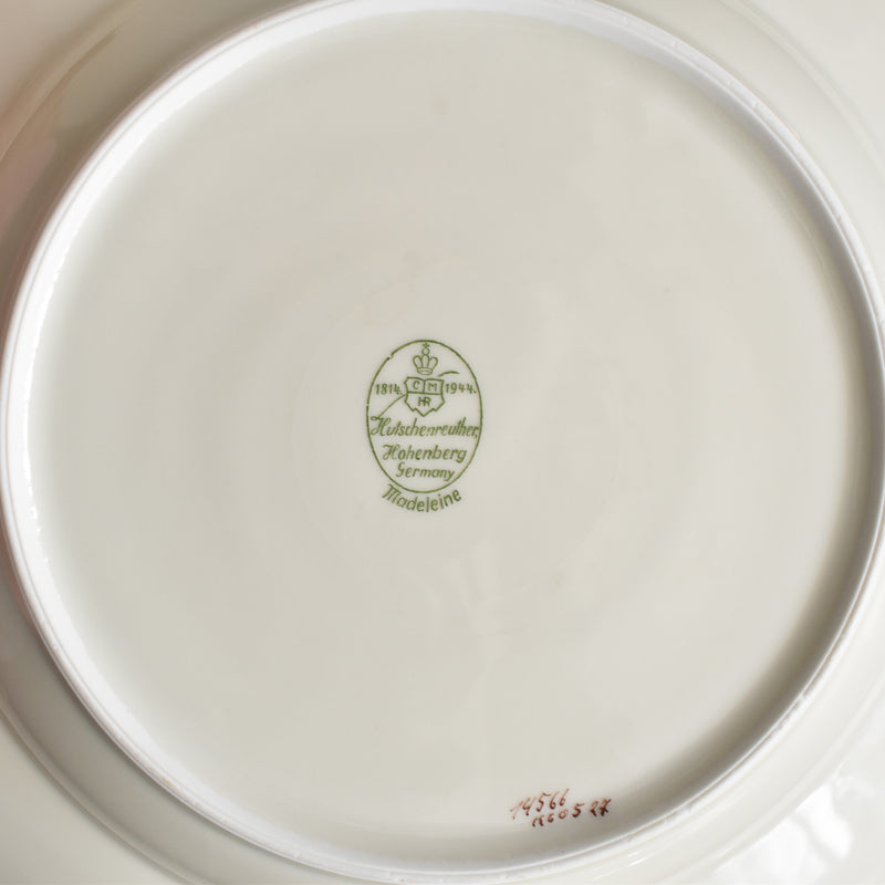 Vintage Deep Plate Hutschenreuther Germany Madelaine B