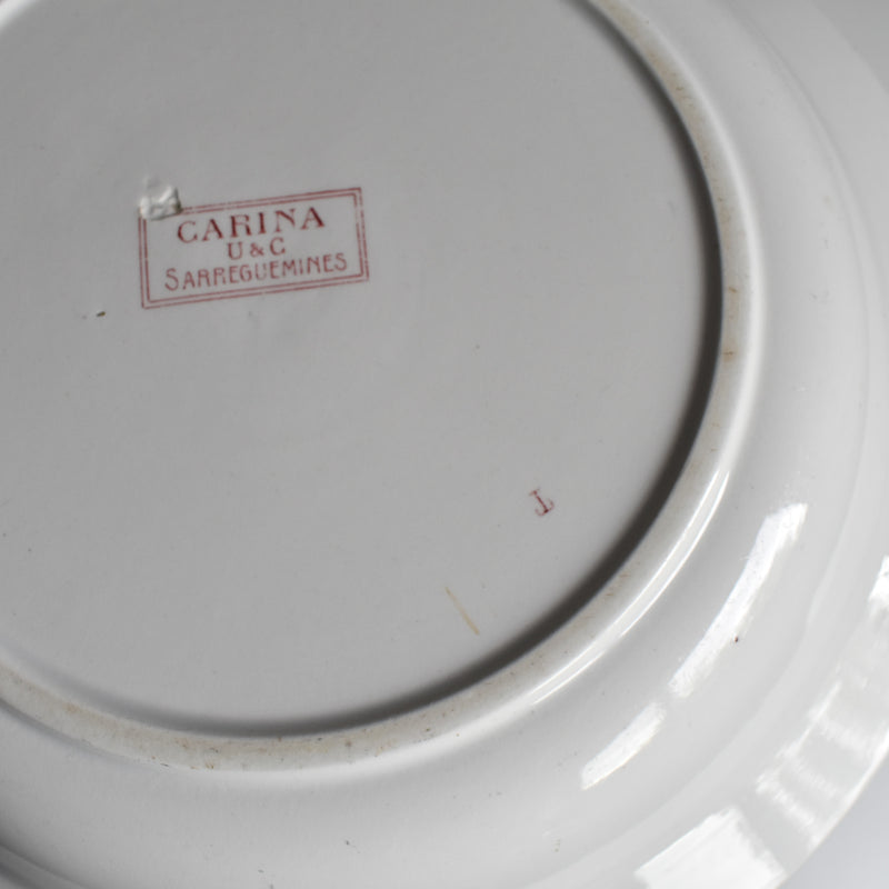 アンティーク深い大皿 U＆Cサルグミンヌ Carina