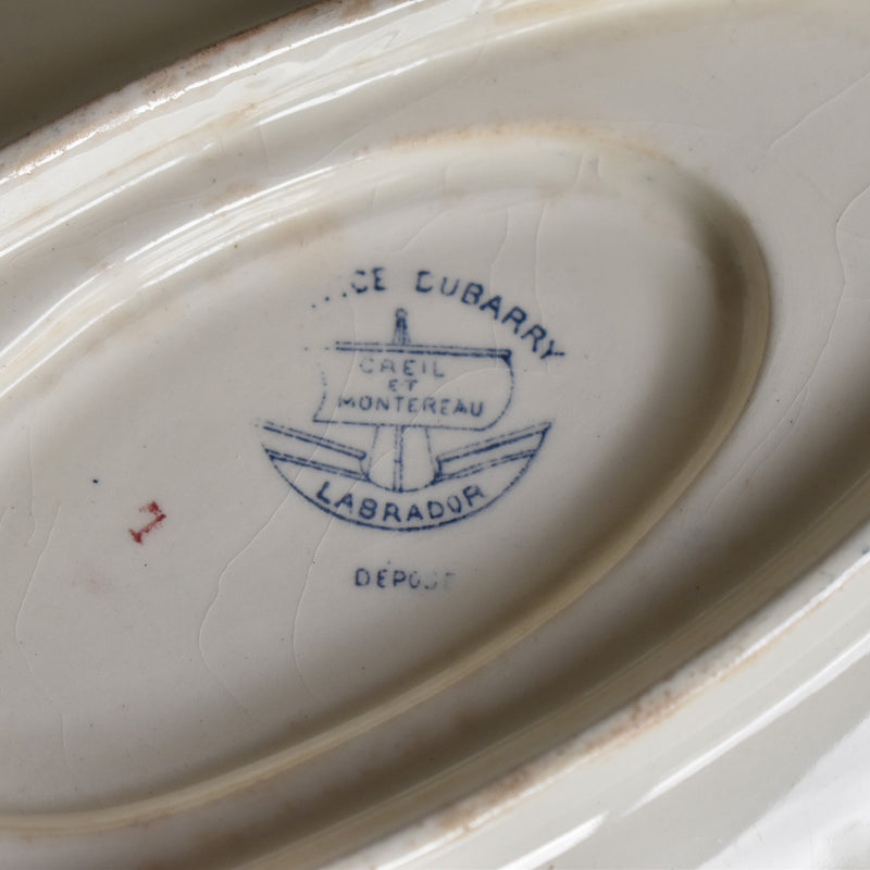 Antique Sauce Boat Creil et Montereau Dubarry