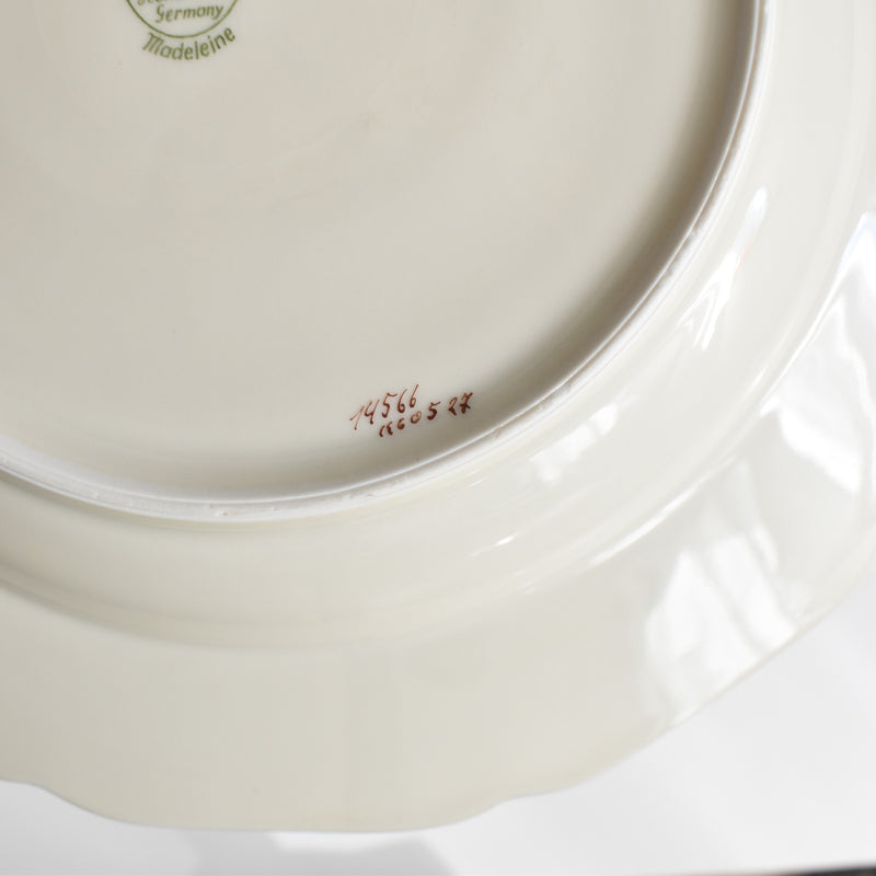 Vintage Deep Plate Hutschenreuther Germany Madelaine B