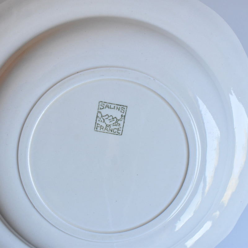 Vintage Plate Salins, Scalloped Edge C