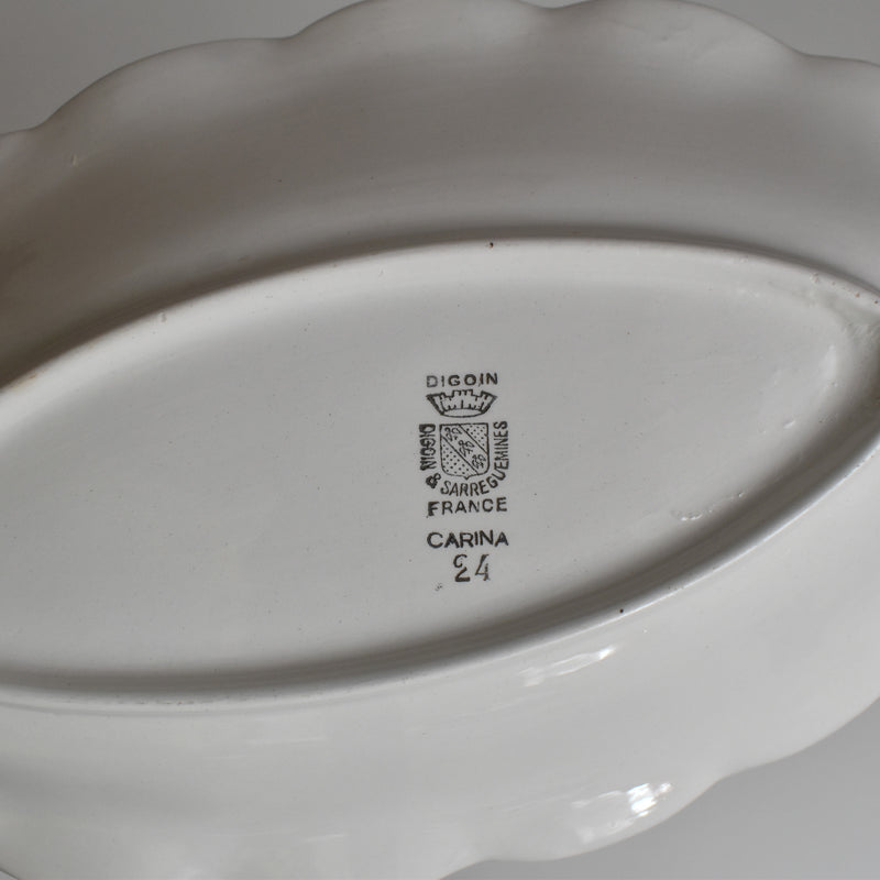 Vintage Digoin & Sarreguemines Carina Ravier Dish