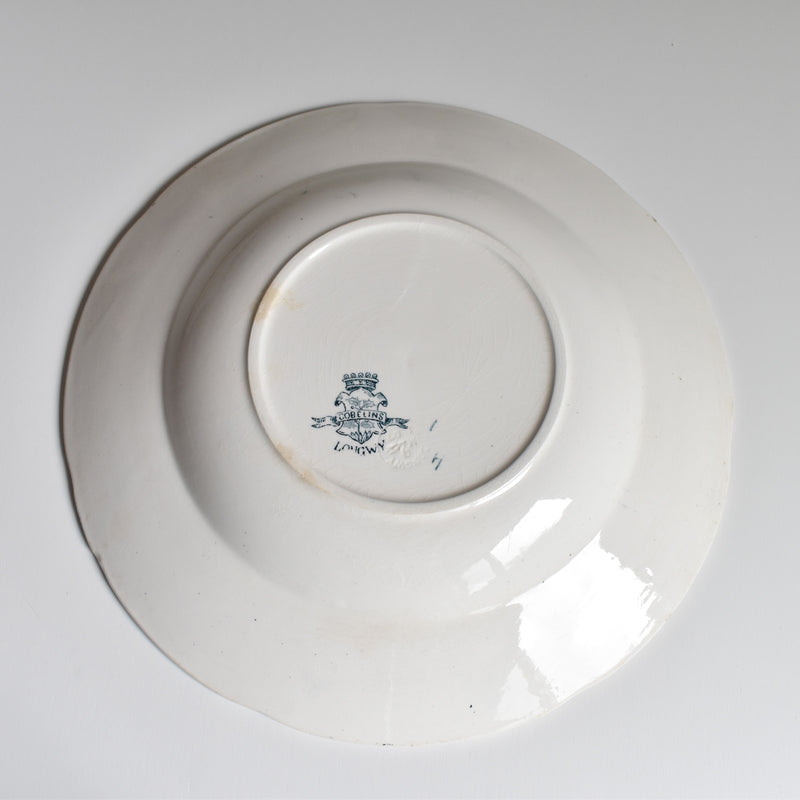 Antique Deep Plate Longwy Gobelins D