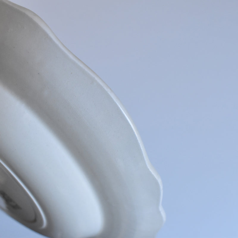 Vintage Plate Salins, Scalloped Edge C