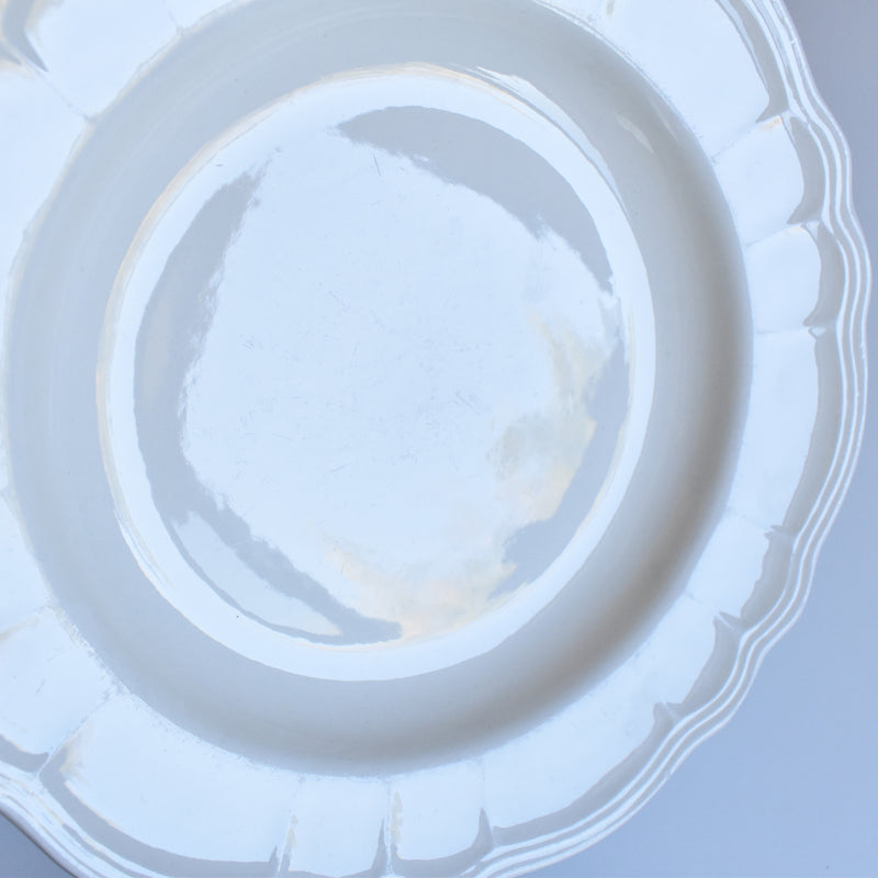 Vintage Plate Salins, Scalloped Edge C