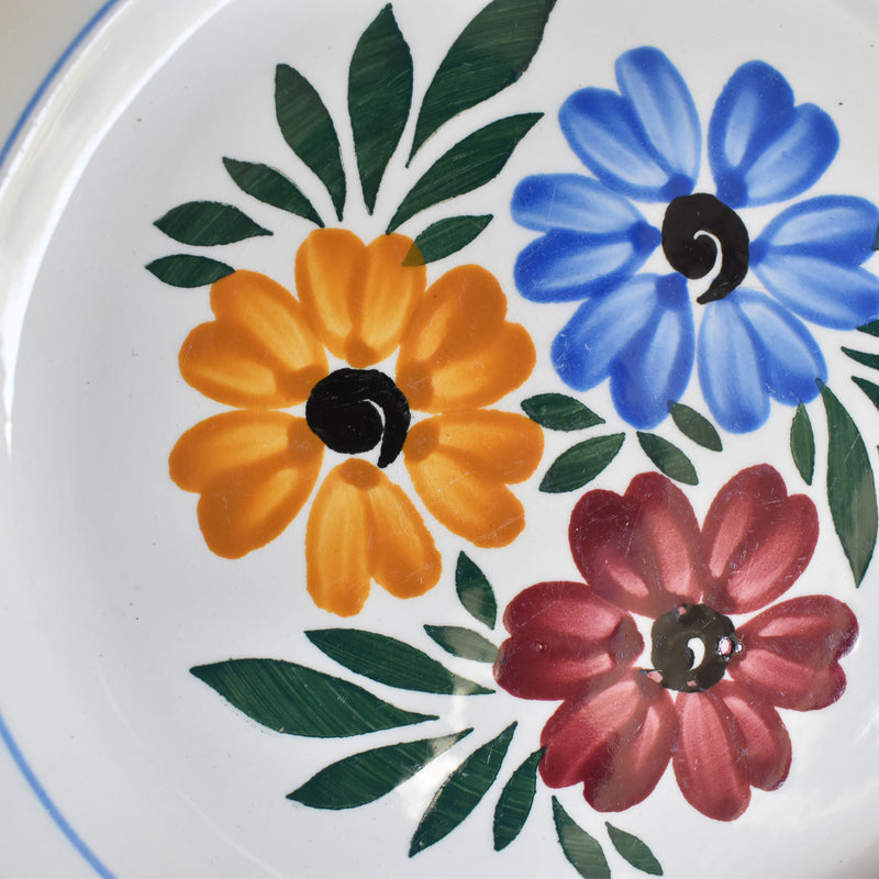 Vintage dessert plate HBCM Creil-Montereau Yvonne E