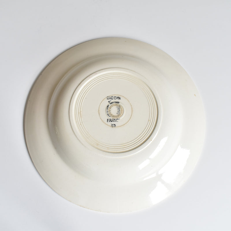 Vintage Deep Plate Digoin & Sarreguemines 16 C