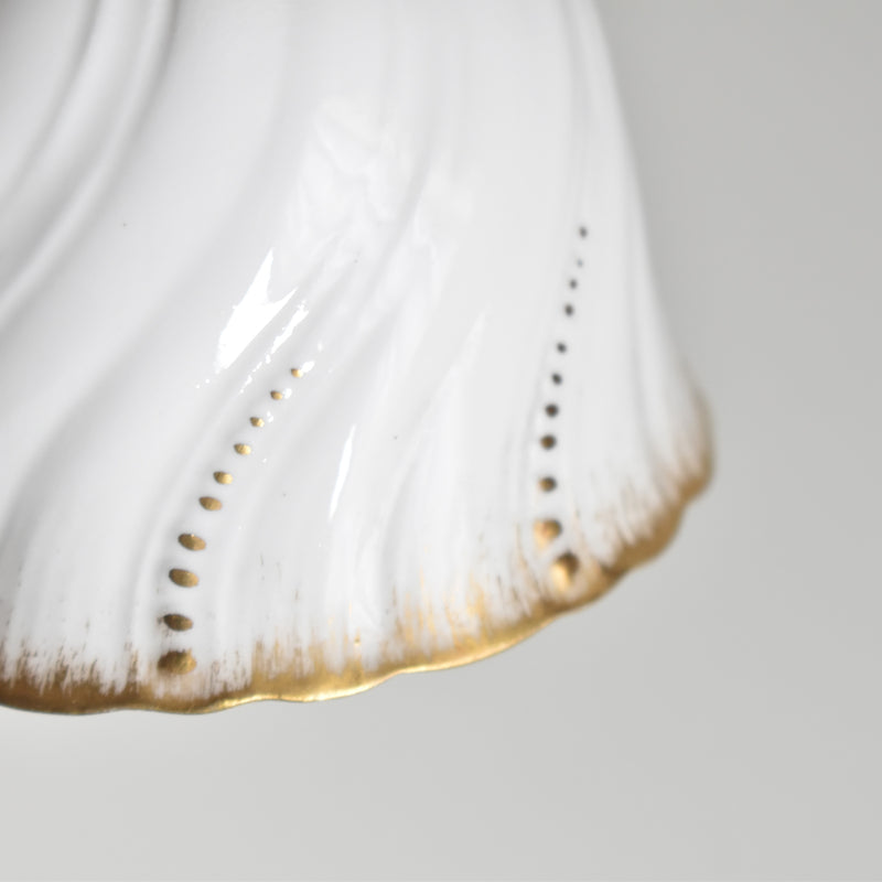 Vintage Cup Digoin & Sarreguemines Perle white&gold B