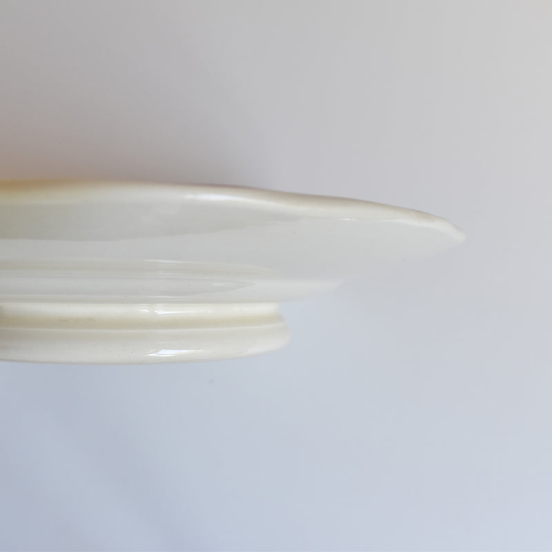 Vintage Footed Plate, Digoin & Sarreguemines Agreste B