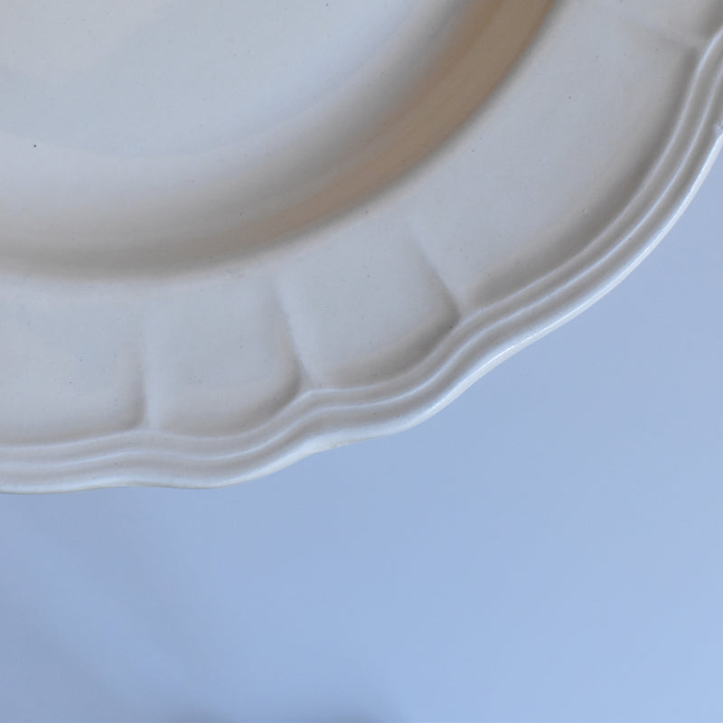 Vintage Plate Salins, Scalloped Edge C