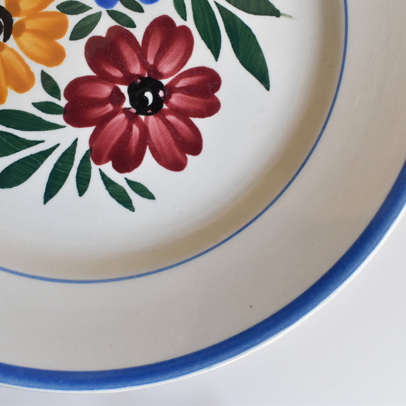 Vintage dessert plate HBCM Creil-Montereau Yvonne E