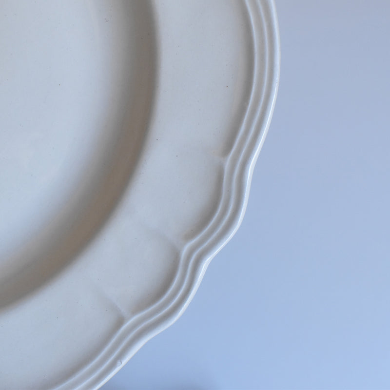 Vintage Plate Salins, Scalloped Edge C
