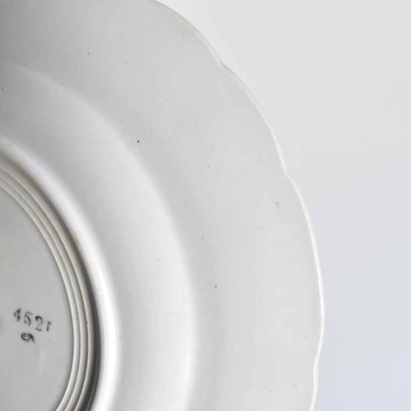 Antique Dessert Plate, Saint-Amand, houx A