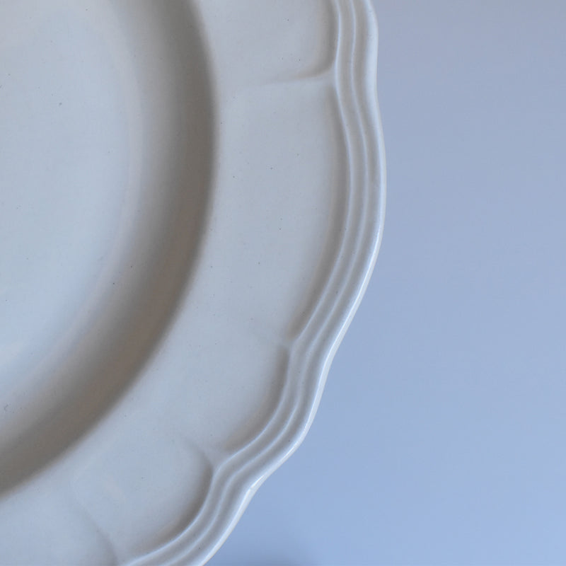 Vintage Plate Salins, Scalloped Edge C
