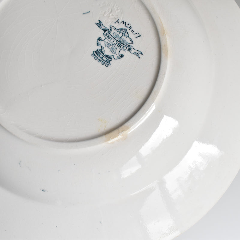 Antique Deep Plate Longwy Gobelins D