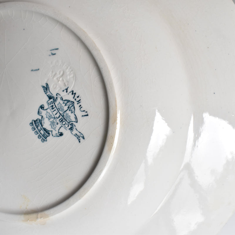 Antique Deep Plate Longwy Gobelins D