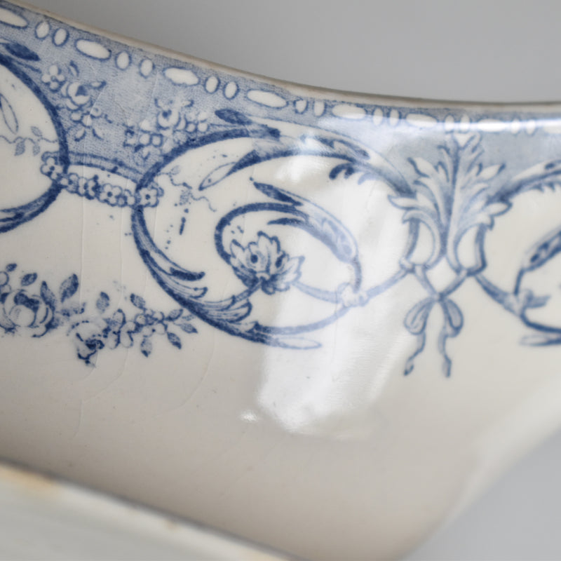 Antique Sauce Boat Creil et Montereau Dubarry