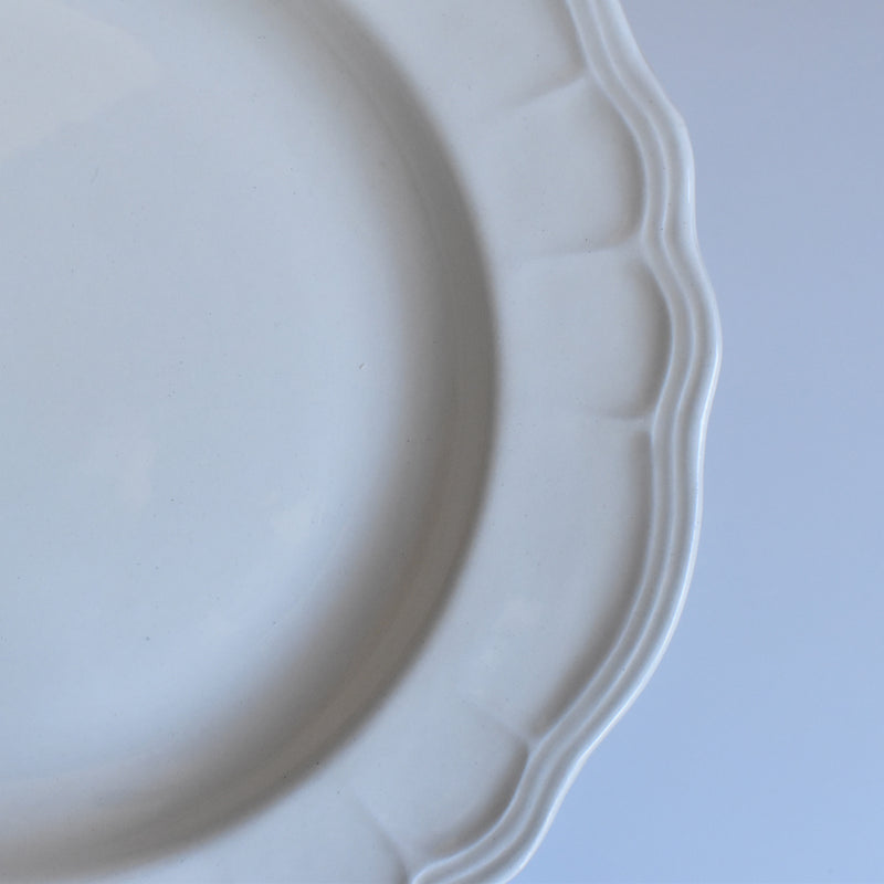 Vintage Plate Salins, Scalloped Edge C