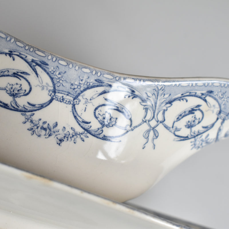 Antique Sauce Boat Creil et Montereau Dubarry