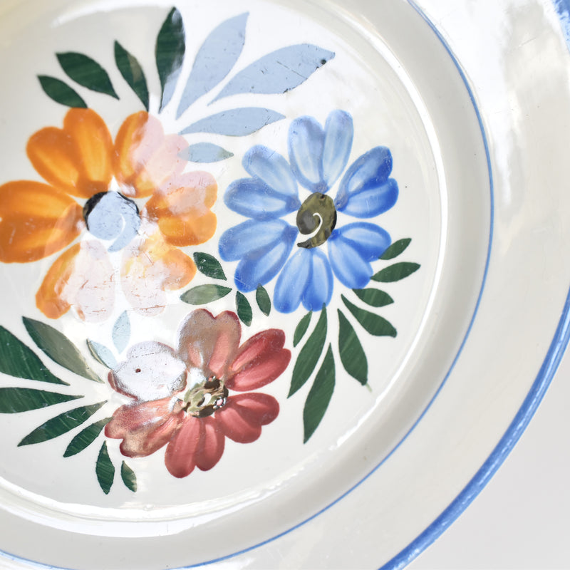 Vintage dessert plate HBCM Creil-Montereau Yvonne E