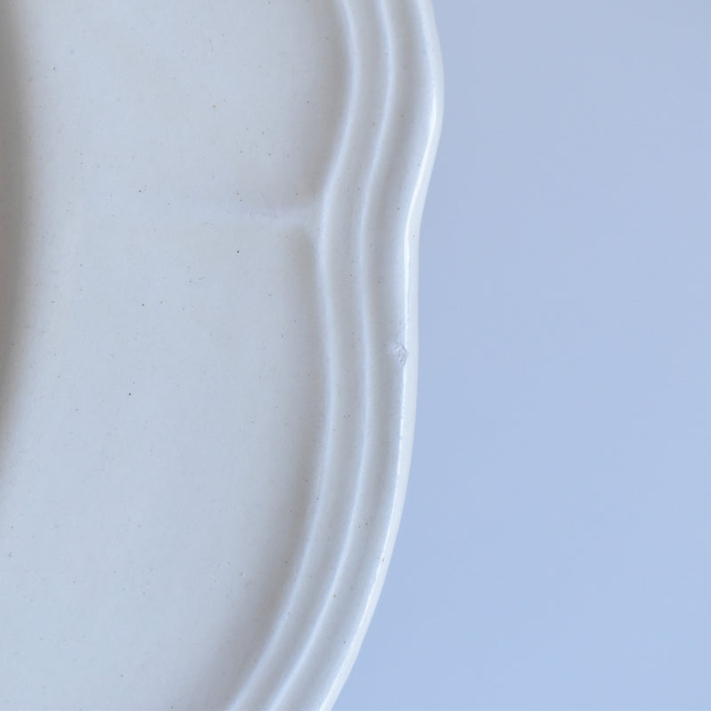 Vintage Plate Salins, Scalloped Edge C