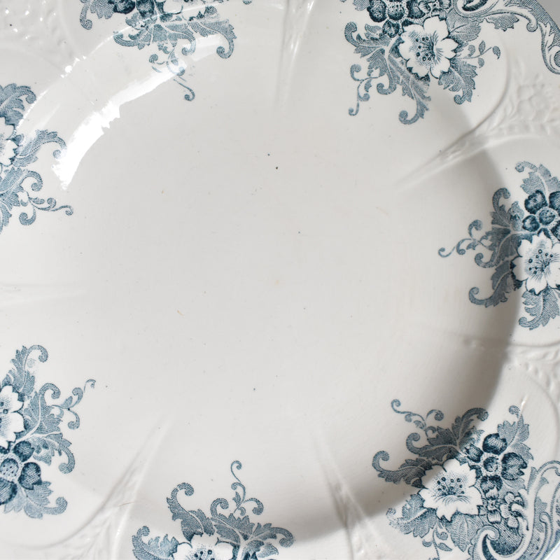 Antique Deep Plate Longwy Gobelins D