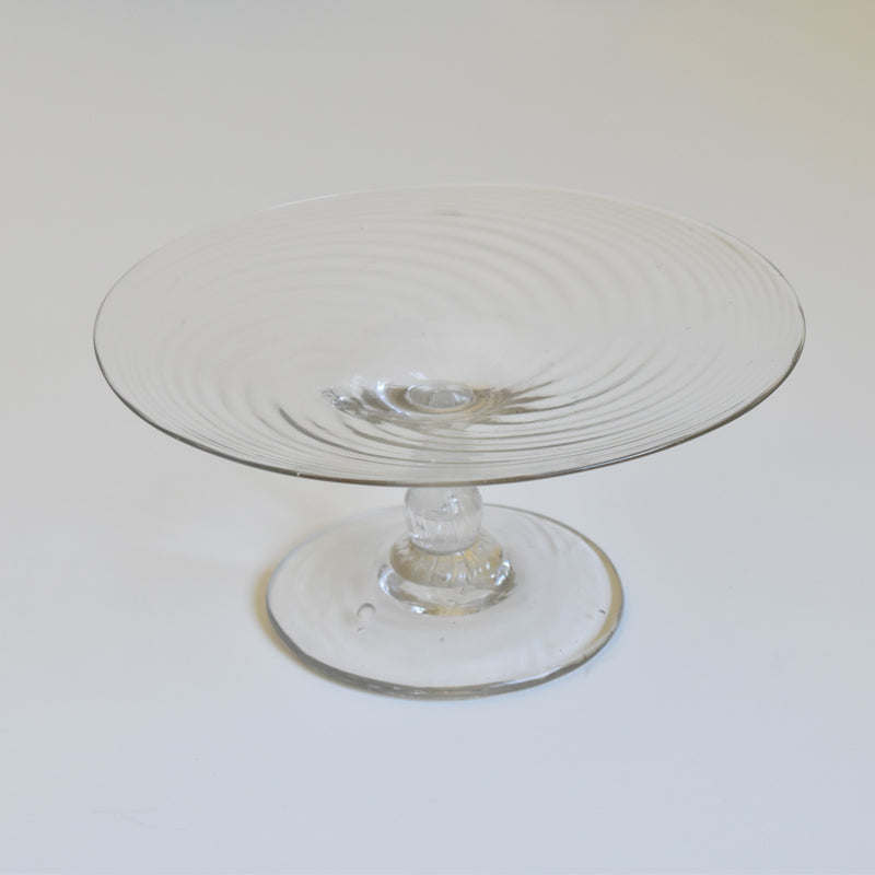 Vintage Blown Glass Compote