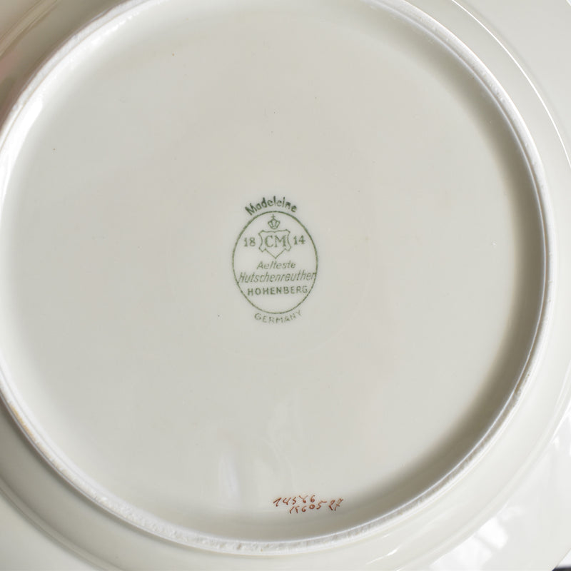 Vintage Deep Plate Hutschenreuther Germany Madelaine C