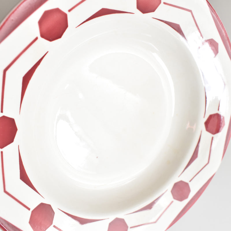 Vintage Deep Plate Digoin & Sarreguemines Ciboulette C