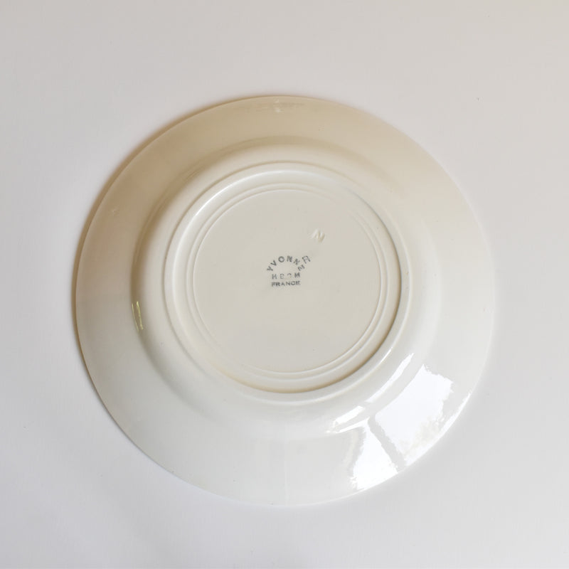 Vintage Dessert Plate HBCM Creil-Montereau Yvonne F