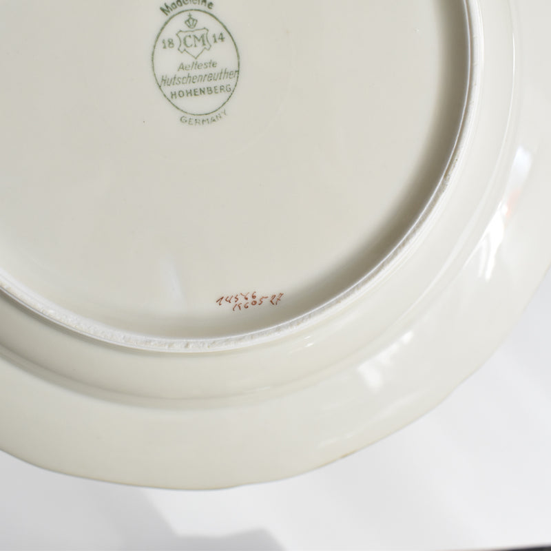 Vintage Deep Plate Hutschenreuther Germany Madelaine C