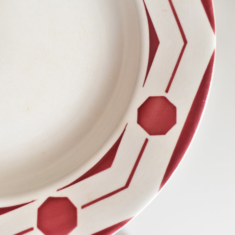 Vintage Deep Plate Digoin & Sarreguemines Ciboulette C
