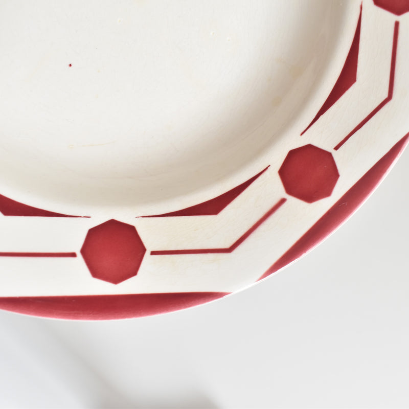 Vintage Deep Plate Digoin & Sarreguemines Ciboulette C