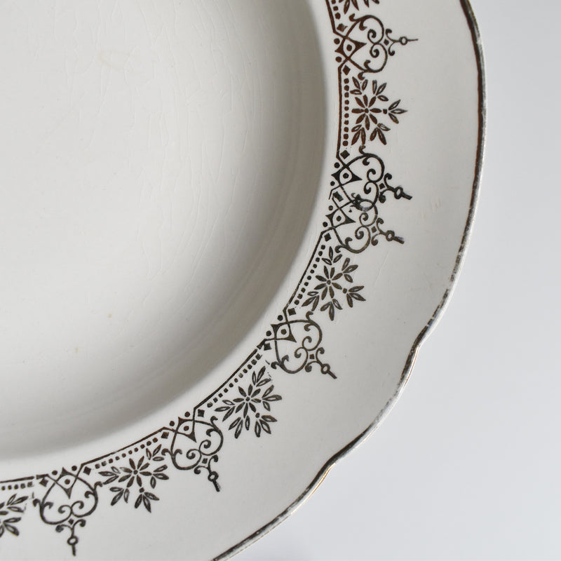 Vintage Deep Plate Villeroy & Boch 7206 Gold D