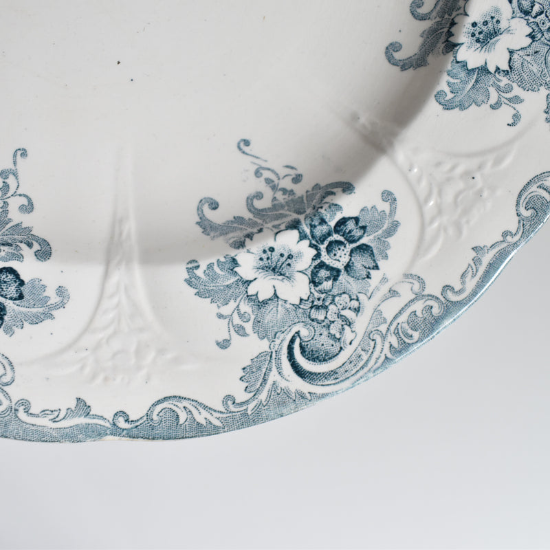 Antique Deep Plate Longwy Gobelins D