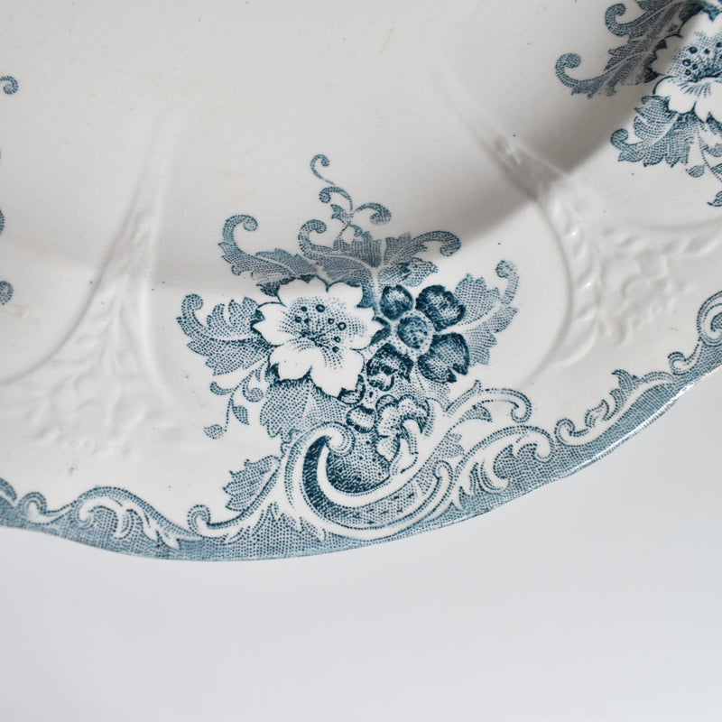 Antique Deep Plate Longwy Gobelins D