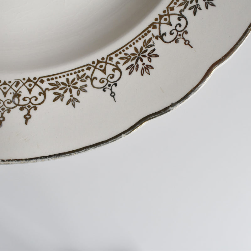 Vintage Deep Plate Villeroy & Boch 7206 Gold D