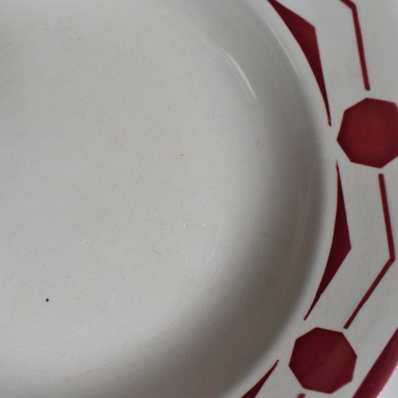 Vintage Deep Plate Digoin & Sarreguemines Ciboulette C