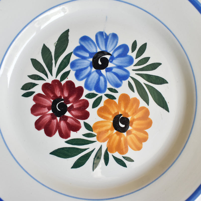 Vintage Dessert Plate HBCM Creil-Montereau Yvonne F