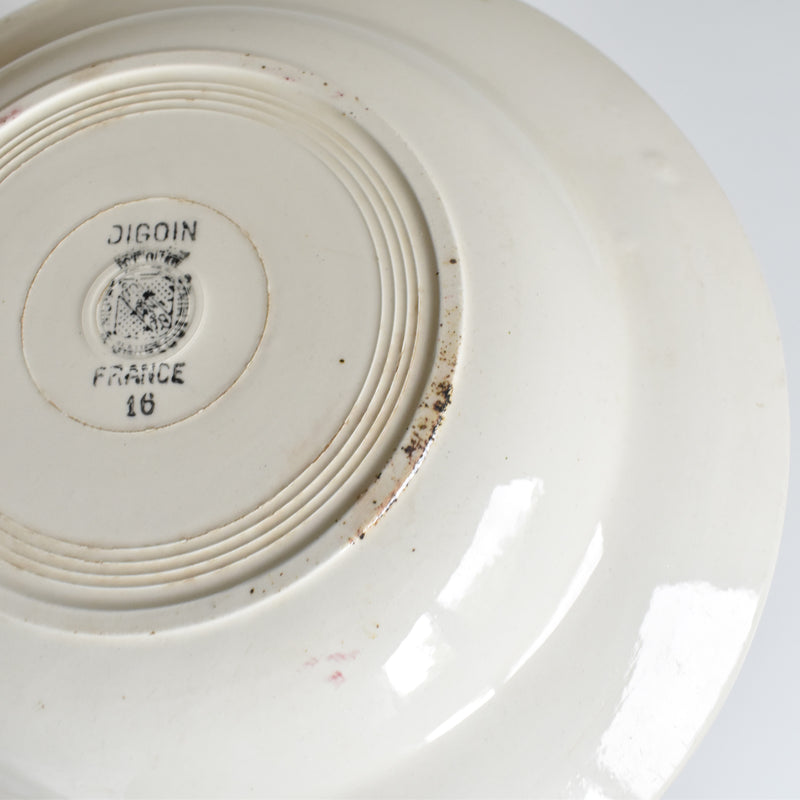 Vintage Deep Dish, Digoin & Sarreguemines, 16 D