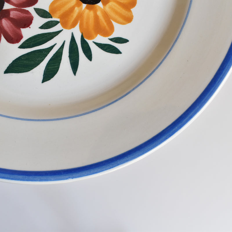 Vintage Dessert Plate HBCM Creil-Montereau Yvonne F