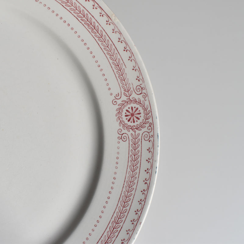 Antique Plate U&C Sarreguemines Carina A
