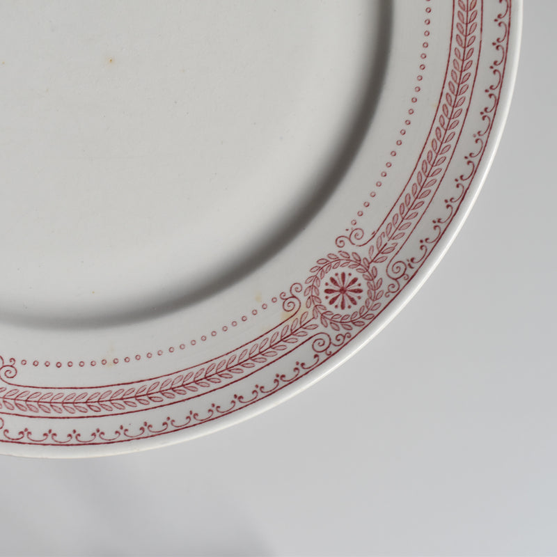 Antique Plate U&C Sarreguemines Carina A