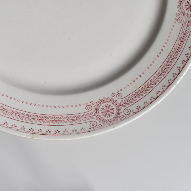 Antique Plate U&C Sarreguemines Carina A
