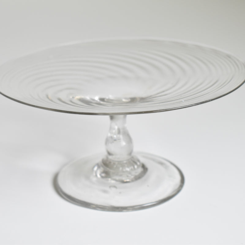 Vintage Blown Glass Compote