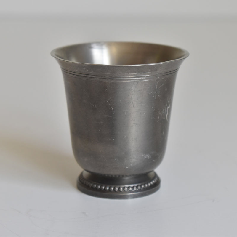 Vintage Pewter Small Goblet ETAINS DU MANOIR